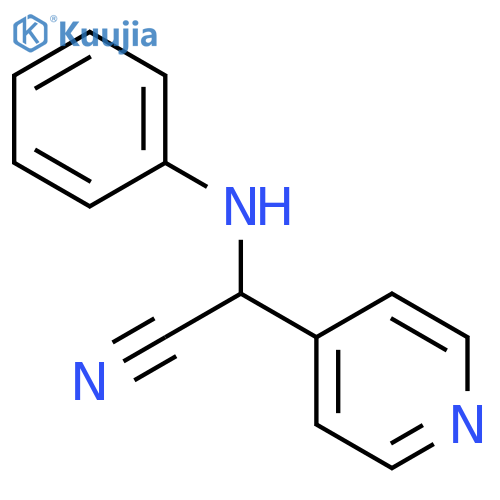4-Pyridineacetonitrile,a-(phenylamino)- structure