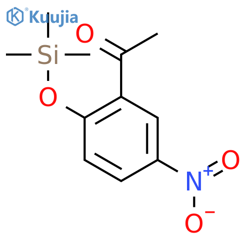 Ethanone, 1-[5-nitro-2-[(trimethylsilyl)oxy]phenyl]- structure