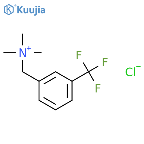 Benzenemethanaminium, N,N,N-trimethyl-3-(trifluoromethyl)-, chloride structure