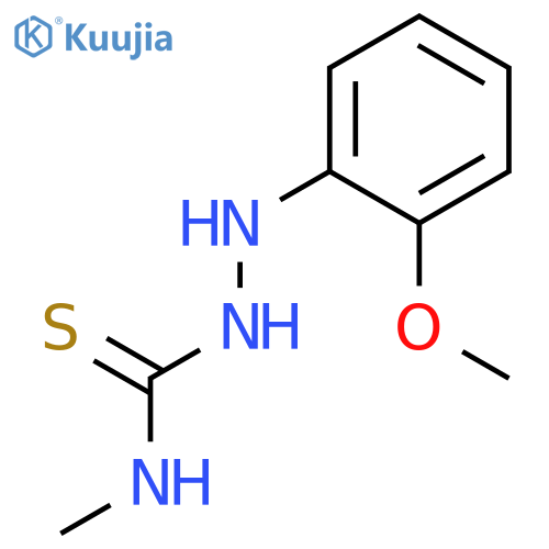 Hydrazinecarbothioamide, 2-(2-methoxyphenyl)-N-methyl- structure