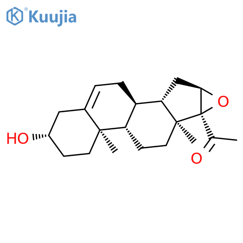 16a,17-Epoxy-3b-hydroxypregn-5-en-20-one structure