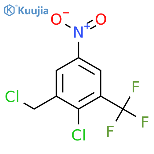 Benzene, 2-chloro-1-(chloromethyl)-5-nitro-3-(trifluoromethyl)- structure