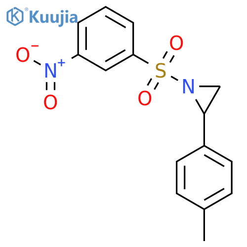Aziridine, 2-(4-methylphenyl)-1-[(3-nitrophenyl)sulfonyl]- structure