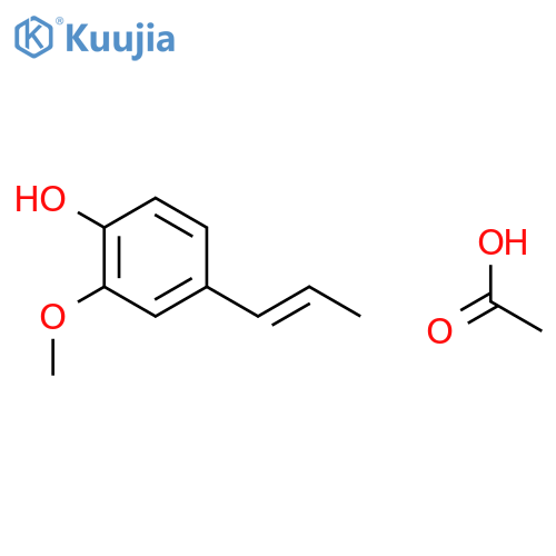 (Z)-2-methoxy-4-(1-propenyl)-phenol, acetate structure