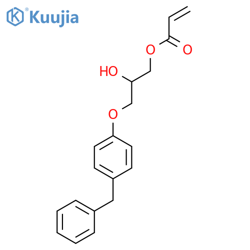 2-Propenoic acid, 2-hydroxy-3-[4-(phenylmethyl)phenoxy]propyl ester structure