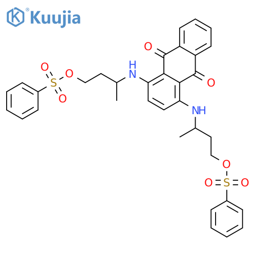 [(9,10-dihydro-9,10-dioxo-1,4-anthrylene)bis[imino(3-methylpropane-1,3-diyl)]]bis(benzenesulphonic) acid structure