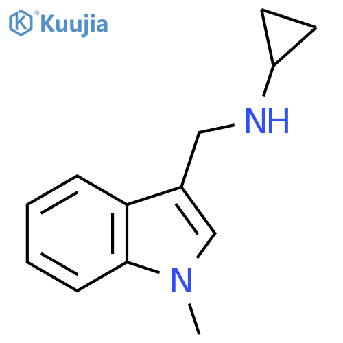 Cyclopropyl-(1-methyl-1H-indol-3-ylmethyl)-amine structure