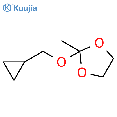 1,3-Dioxolane, 2-(cyclopropylmethoxy)-2-methyl- structure