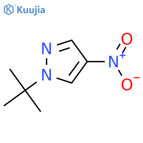 1-(1,1-dimethylethyl)-4-nitro-1H-Pyrazole structure