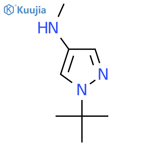1-tert-butyl-N-methyl-1H-pyrazol-4-amine structure