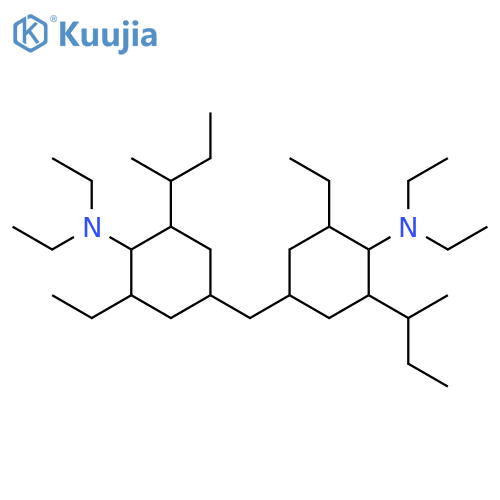 Cyclohexanamine, 4,4'-methylenebis[N,N,2-triethyl-6-(1-methylpropyl)- structure