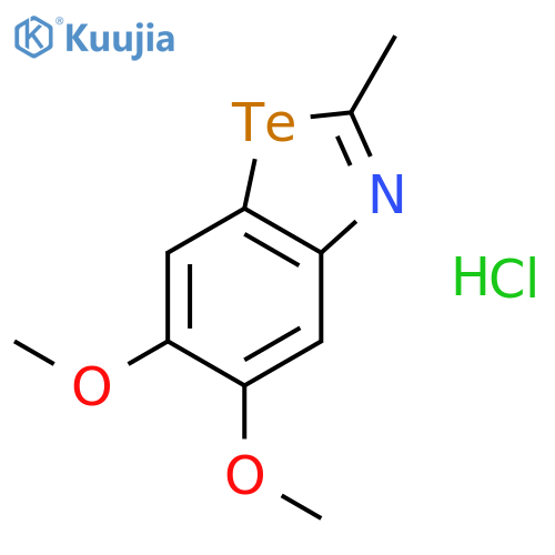 Benzotellurazole, 5,6-dimethoxy-2-methyl-, hydrochloride structure