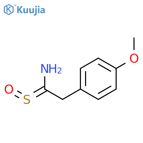 Benzeneethanethioamide, 4-methoxy-, S-oxide structure