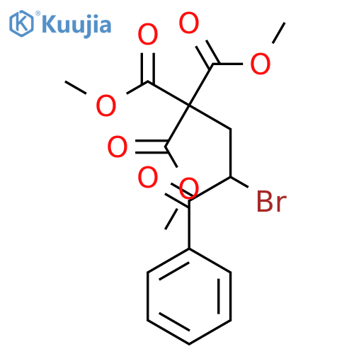 1,1,1-Butanetricarboxylic acid, 3-bromo-4-oxo-4-phenyl-, trimethyl ester structure