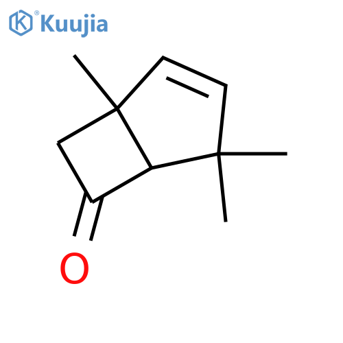 Bicyclo[3.2.0]hept-2-en-6-one, 1,4,4-trimethyl- structure