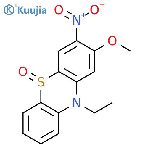 10H-Phenothiazine, 10-ethyl-2-methoxy-3-nitro-, 5-oxide structure