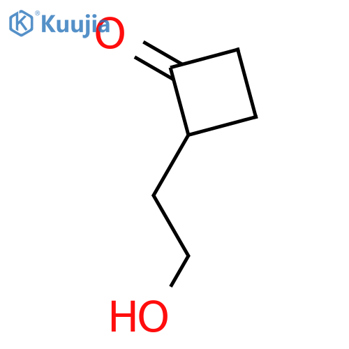 2-(2-hydroxyethyl)cyclobutanone structure