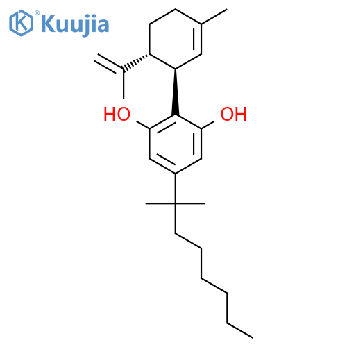 1,3-Benzenediol,5-(1,1-dimethylheptyl)-2-[(1R,6R)-3-methyl-6-(1-methylethenyl)-2-cyclohexen-1-yl]- structure