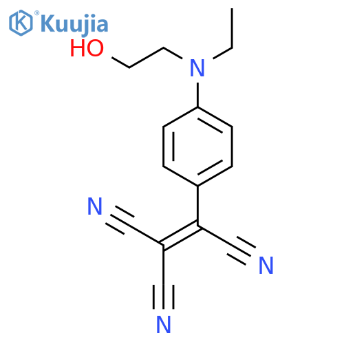 Ethenetricarbonitrile, [4-[ethyl(2-hydroxyethyl)amino]phenyl]- structure
