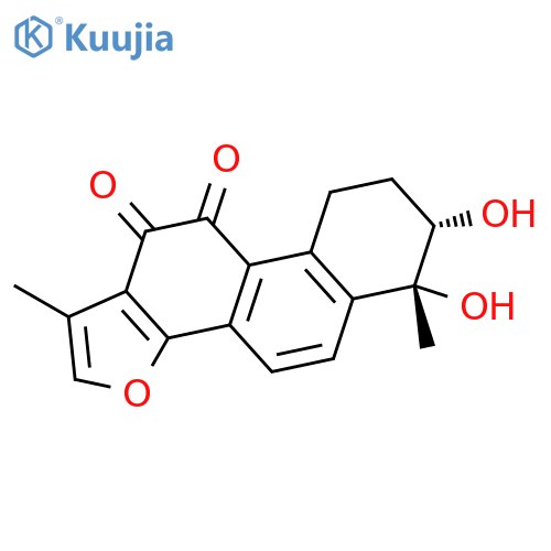 (6R)-6,7,8,9-Tetrahydro-6β,7β-dihydroxy-1,6-dimethylphenanthro[1,2-b]furan-10,11-dione structure