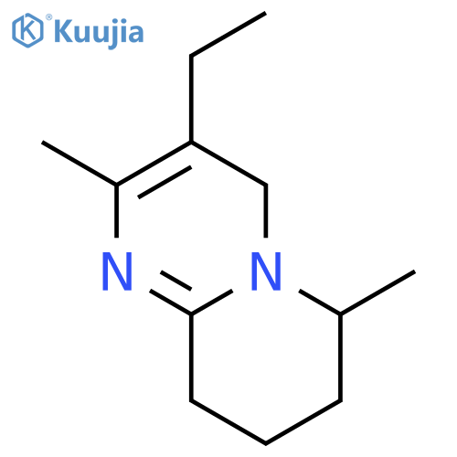 4H-Pyrido[1,2-a]pyrimidine, 3-ethyl-6,7,8,9-tetrahydro-2,6-dimethyl- structure