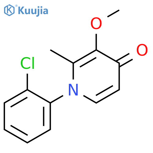 4(1H)-Pyridinone, 1-(2-chlorophenyl)-3-methoxy-2-methyl-, (+)- structure