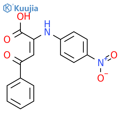 2-Butenoic acid, 2-[(4-nitrophenyl)amino]-4-oxo-4-phenyl-, (E)- structure