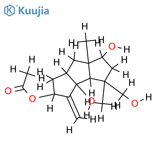 8beta-acetoxy-Delta9(12)-capnellene-3beta,10alpha,14-triol structure