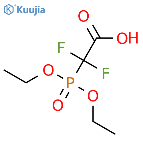 2-(diethoxyphosphoryl)-2,2-difluoroacetic acid structure