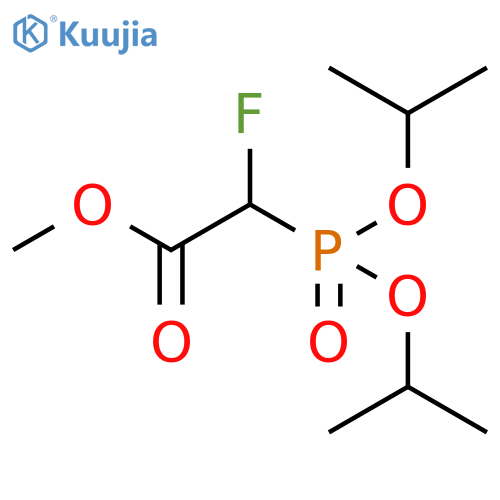 Acetic acid, [bis(1-methylethoxy)phosphinyl]fluoro-, methyl ester structure