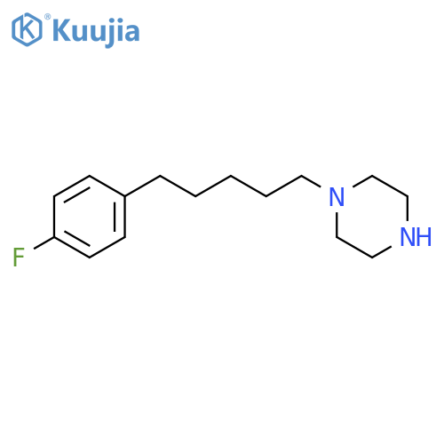 Piperazine, 1-[5-(4-fluorophenyl)pentyl]- structure