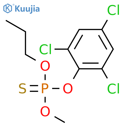 Phosphorothioic acid, O-methyl O-propyl O-(2,4,6-trichlorophenyl) ester structure