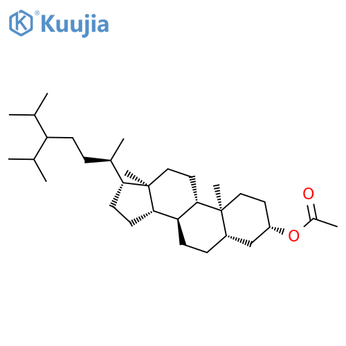 Stigmastan-3-ol, 28-methyl-, acetate, (3b,5a)- structure
