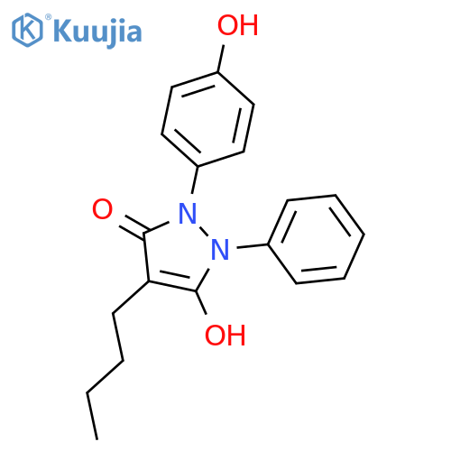 4-Butyl-5-hydroxy-2-(4-hydroxyphenyl)-1-phenyl-1H-pyrazol-3(2H)-one structure