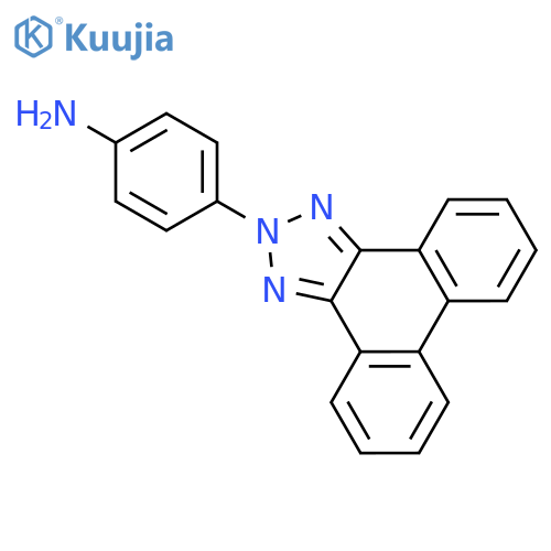 Benzenamine, 4-(2H-phenanthro[9,10-d]triazol-2-yl)- structure