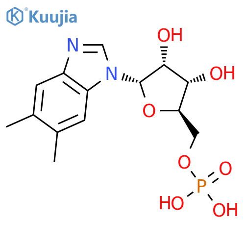 1H-Benzimidazole,5,6-dimethyl-1-(5-O-phosphono-a-D-ribofuranosyl)- structure