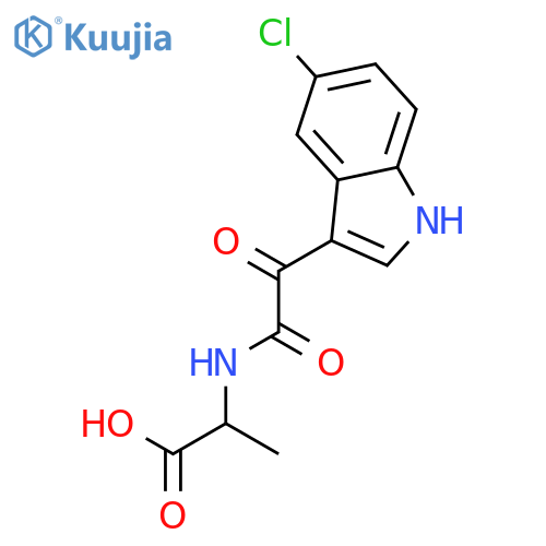 DL-Alanine, N-[(5-chloro-1H-indol-3-yl)oxoacetyl]- structure