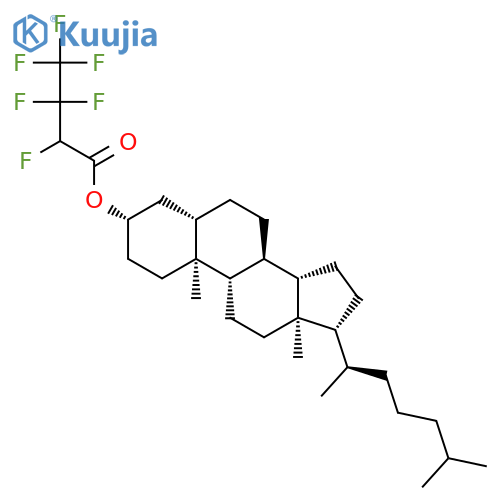 Cholestan-3-ol, 2,3,3,4,4,4-hexafluorobutanoate, (3b,5a)- structure