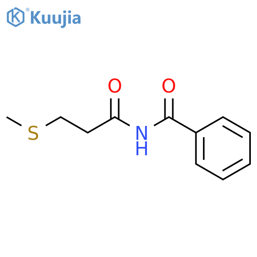 Benzamide, N-[3-(methylthio)-1-oxopropyl]- structure