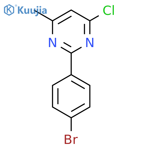 2-(4-Bromophenyl)-4-chloro-6-methylpyrimidine structure