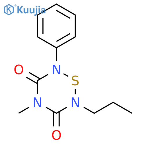 2H-1,2,4,6-Thiatriazine-3,5(4H,6H)-dione, 4-methyl-2-phenyl-6-propyl- structure
