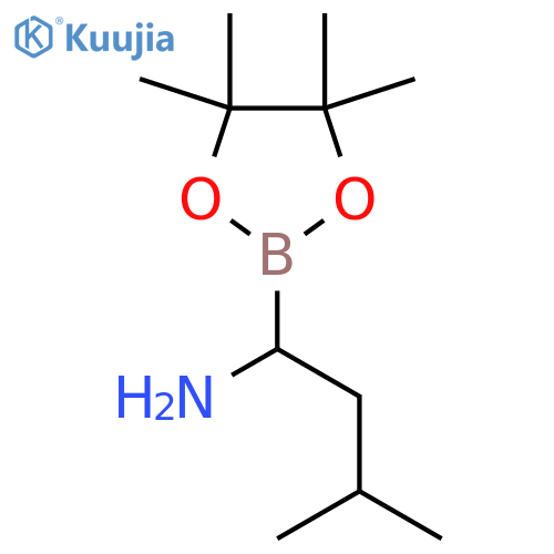 3-Methyl-1-(4,4,5,5-tetramethyl-1,3,2-dioxaborolan-2-yl)butan-1-amine structure