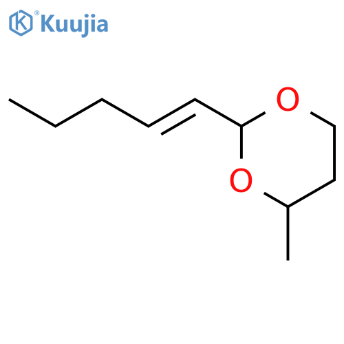 1,3-Dioxane, 4-methyl-2-(1-pentenyl)- structure