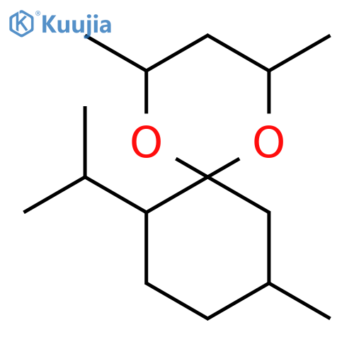 1,5-Dioxaspiro[5.5]undecane, 2,4,10-trimethyl-7-(1-methylethyl)- structure