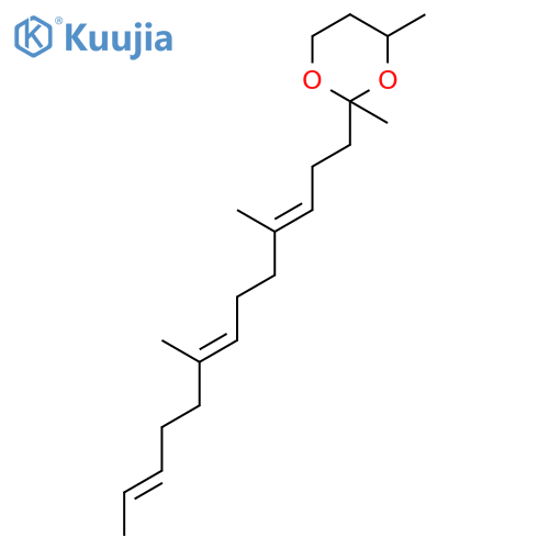 1,3-Dioxane, 2-(4,8-dimethyl-3,7,11-tridecatrienyl)-2,4-dimethyl- structure