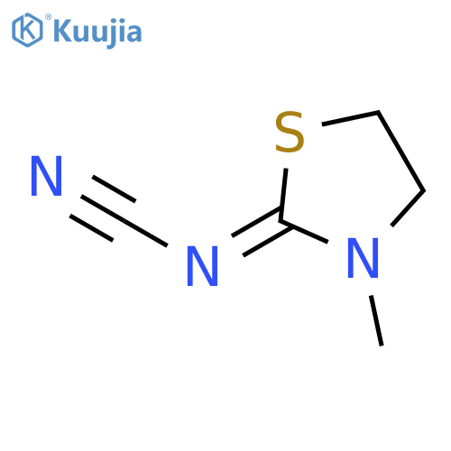 Cyanamide, (3-methyl-2-thiazolidinylidene)- structure