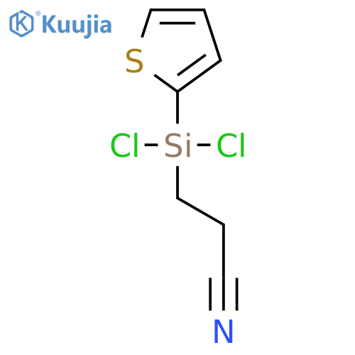 Propanenitrile, 3-(dichloro-2-thienylsilyl)- structure