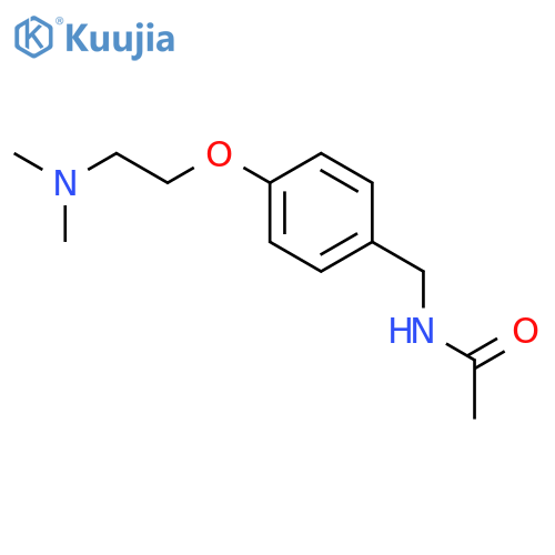Acetamide, N-[[4-[2-(dimethylamino)ethoxy]phenyl]methyl]- structure