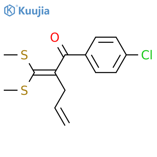 4-Penten-1-one, 2-[bis(methylthio)methylene]-1-(4-chlorophenyl)- structure