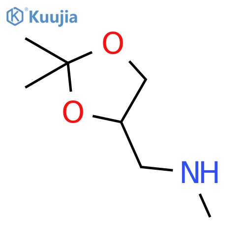 (2,2-dimethyl-1,3-dioxolan-4-yl)methyl(methyl)amine structure